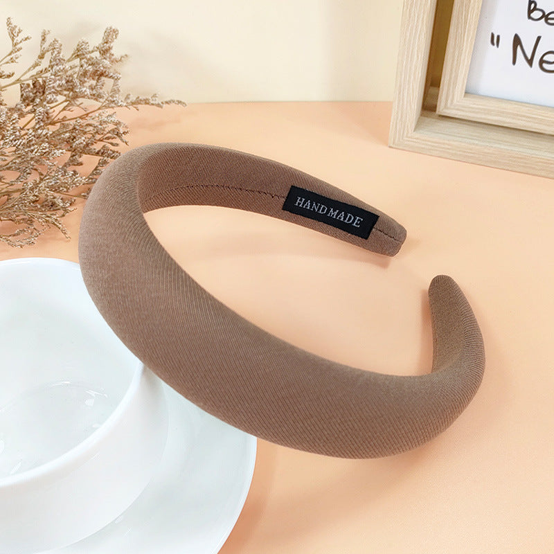 Wholesale Autumn and Winter Solid Color Fabric Hair Bands